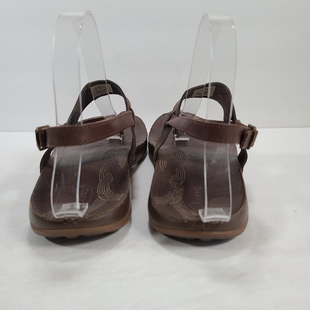 Chaco Maya Java Brown Leather Sandals Women's Siz… - image 5